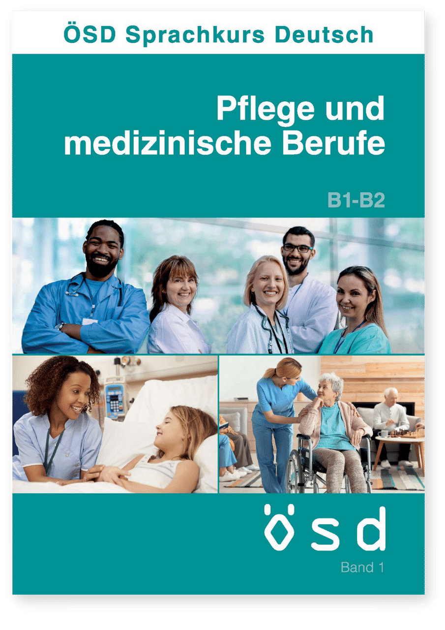 Cover ÖSD Sprachkurs Pflege und medizinische Berufe B2